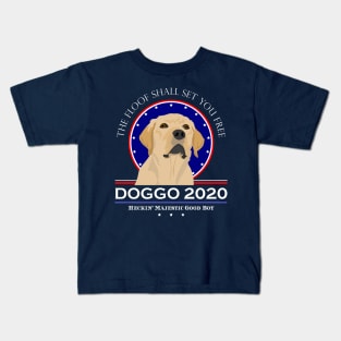 Vote Doggo 2020 The Floof Shall Set You Free Kids T-Shirt